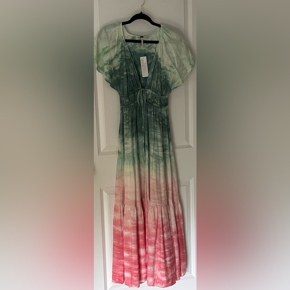 YFB Mara Maxi Dress in Everglade Paintbrush Wash - Picture 11 of 12